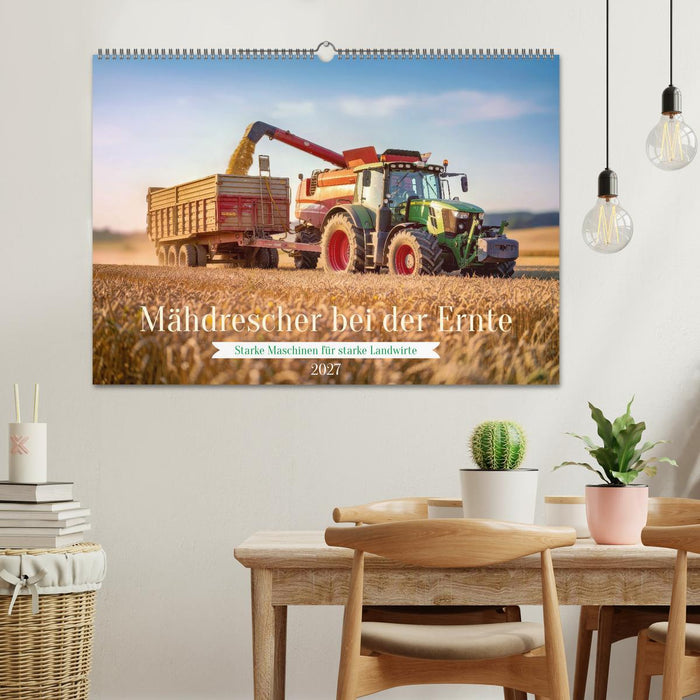Mähdrescher bei der Ernte (CALVENDO Wandkalender 2027)
