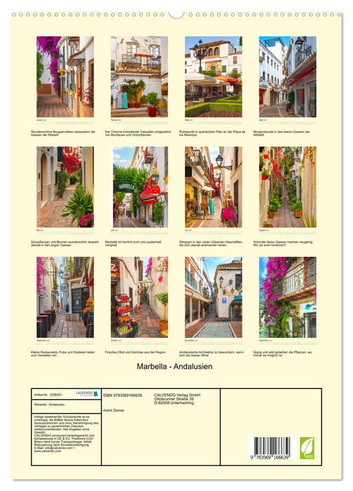 Marbella - Andalusien (CALVENDO Premium Wandkalender 2027)