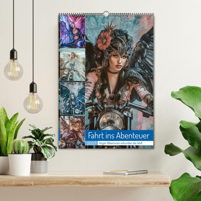 Fahrt ins Abenteuer - Angel-Bikerinnen erkunden die Welt (CALVENDO Wandkalender 2027)