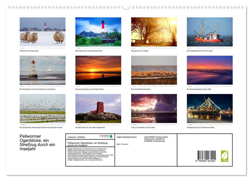 Pellwormer Ogenblicke, ein Streifzug durch ein Inseljahr (CALVENDO Premium Wandkalender 2027)