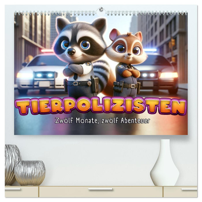 Tierpolizisten - Zwölf Monate, zwölf Abenteuer (CALVENDO Premium Wandkalender 2027)