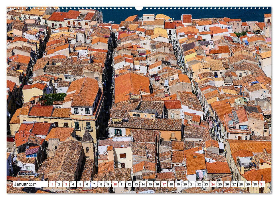 Cefalù Perle Siziliens (CALVENDO Wandkalender 2027)