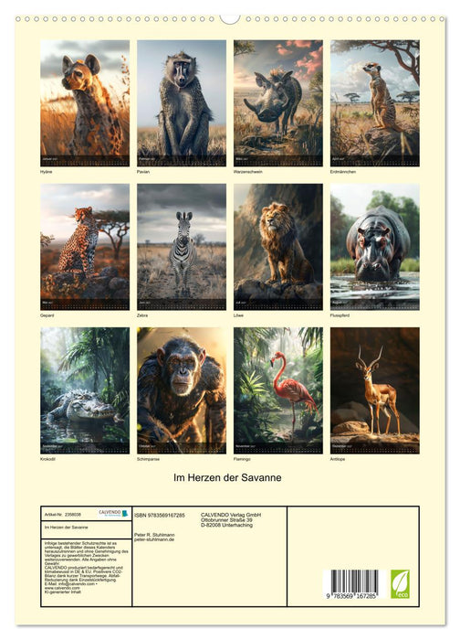 Im Herzen der Savanne (CALVENDO Premium Wandkalender 2027)