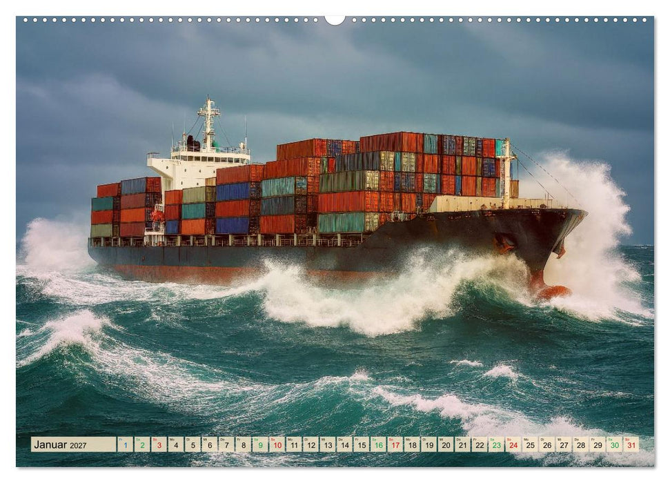 Containerriesen (CALVENDO Premium Wandkalender 2027)