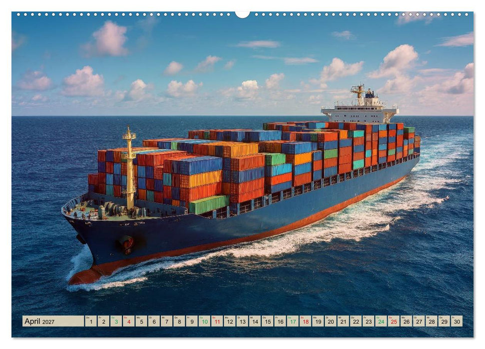 Containerriesen (CALVENDO Premium Wandkalender 2027)