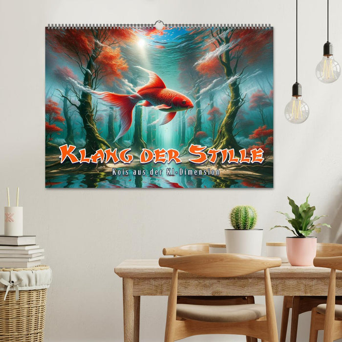 Klang der Stille - Kois aus der KI Dimension (CALVENDO Wandkalender 2027)