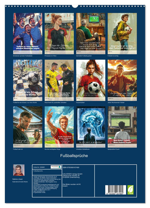 Fußballsprüche (CALVENDO Premium Wandkalender 2027)