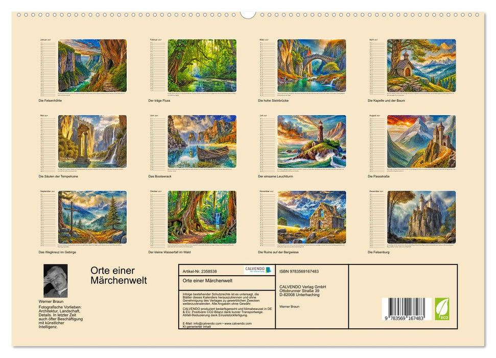 Orte einer Märchenwelt (CALVENDO Premium Wandkalender 2027)