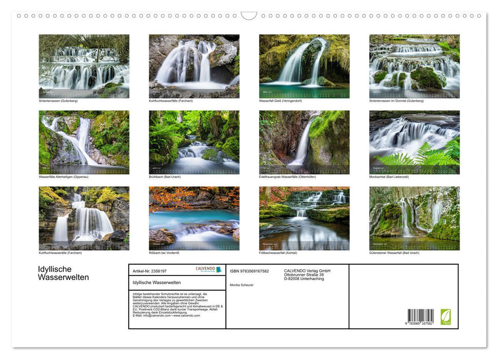 Idyllische Wasserwelten (CALVENDO Wandkalender 2027)