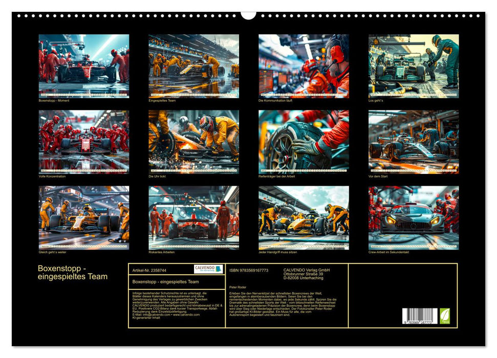 Boxenstopp - eingespieltes Team (CALVENDO Wandkalender 2027)
