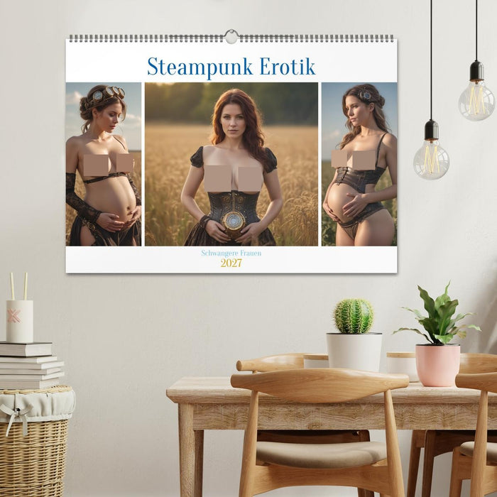 Steampunk Erotik - Schwangere Frauen (CALVENDO Wandkalender 2027)