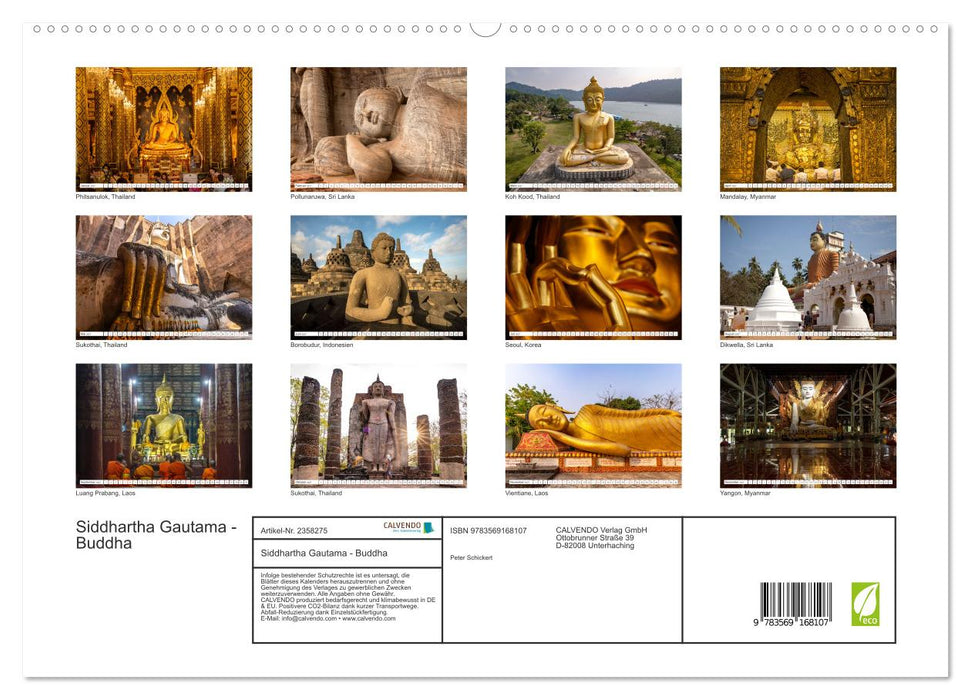 Siddhartha Gautama - Buddha (CALVENDO Premium Wandkalender 2027)