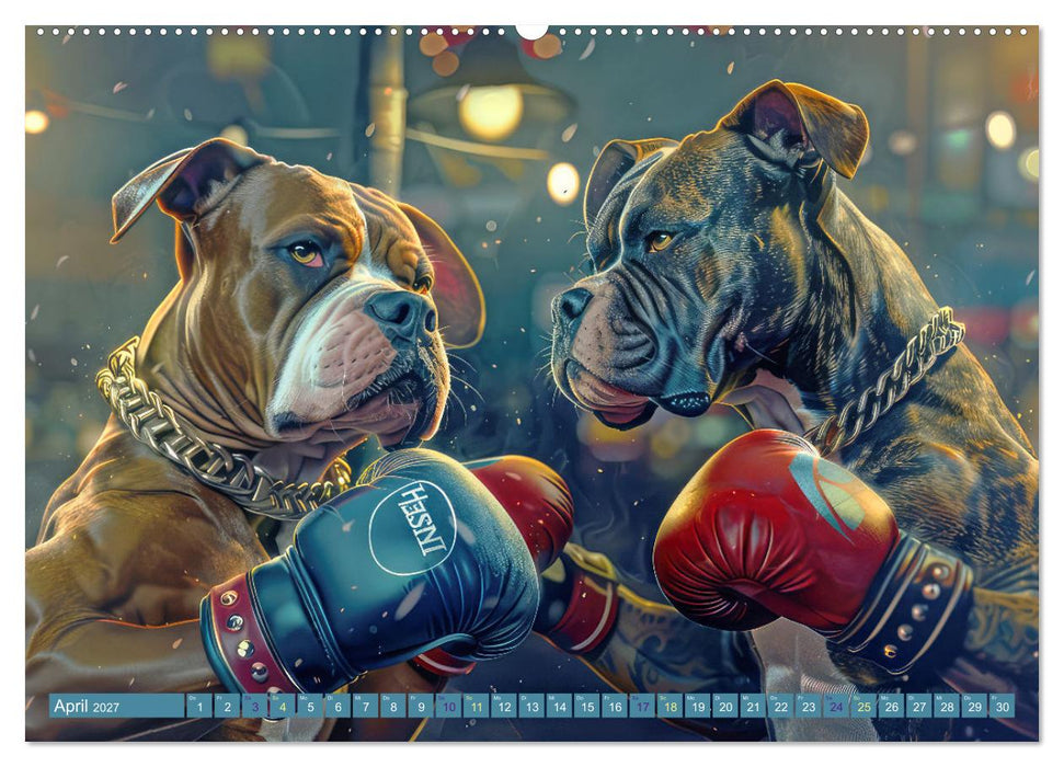 Gangsterhunde - KI-Bilder (CALVENDO Premium Wandkalender 2027)