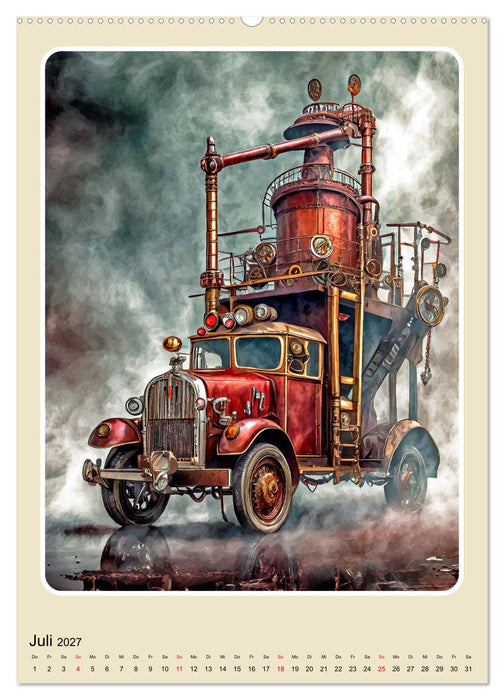 Steampunk Mobilität (CALVENDO Premium Wandkalender 2027)