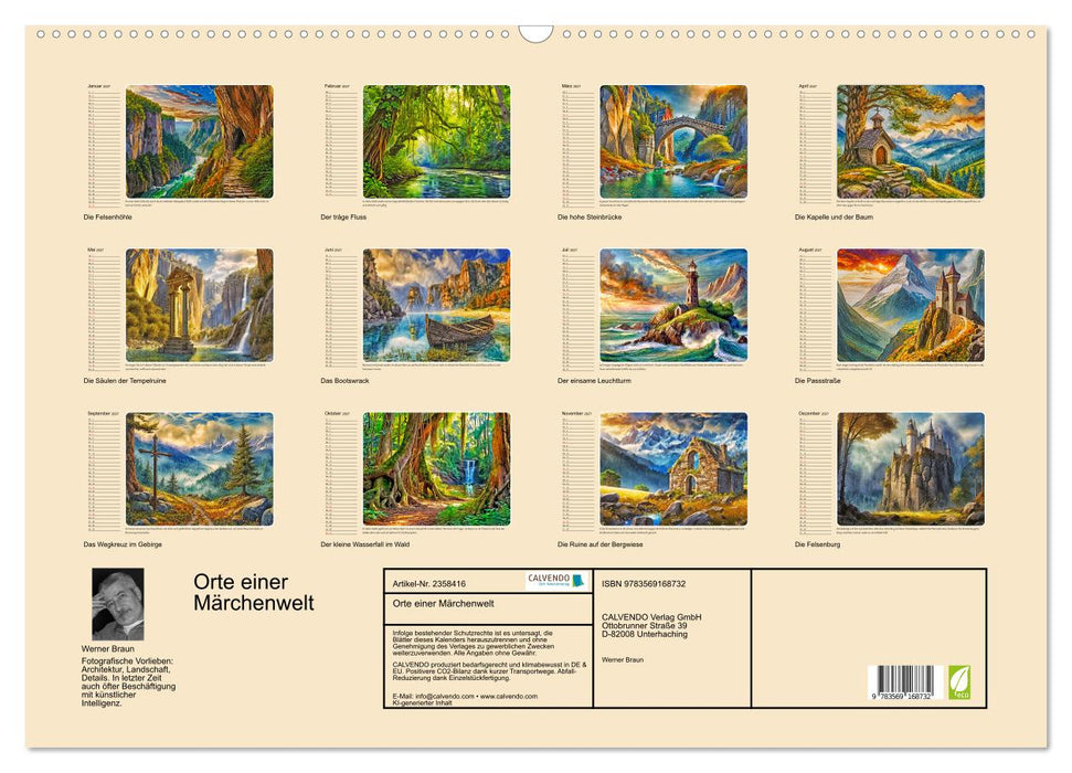 Orte einer Märchenwelt (CALVENDO Wandkalender 2027)