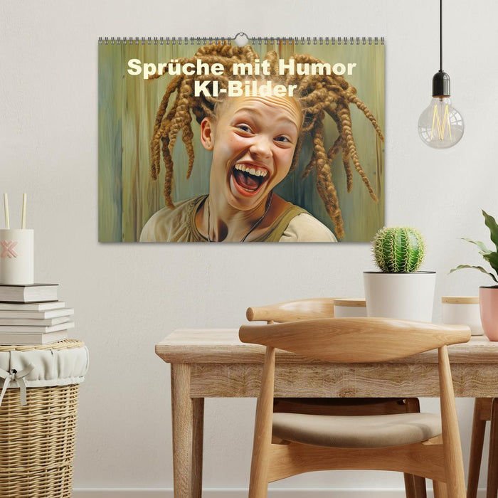Sprüche mit Humor - KI-Bilder (CALVENDO Wandkalender 2027)