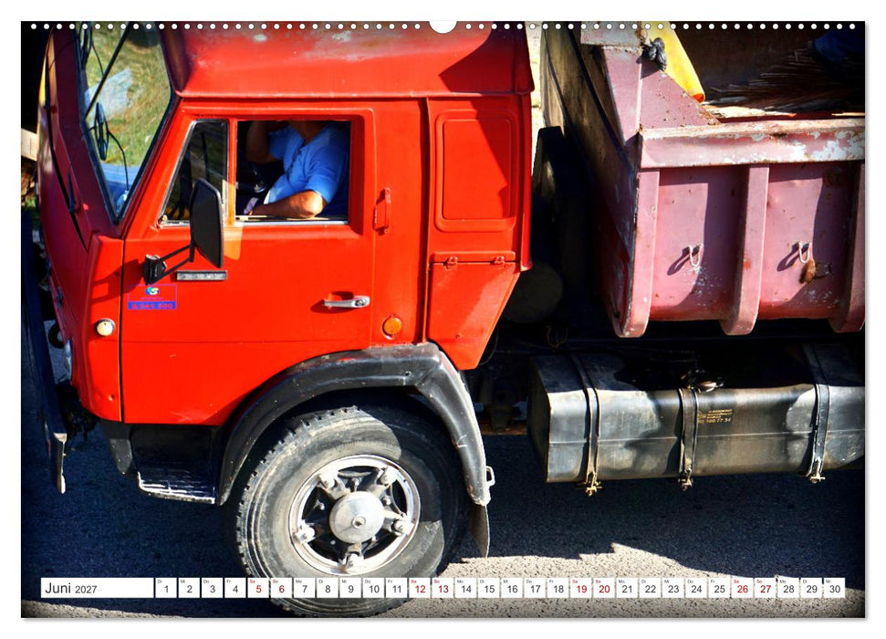 KAMAZ - Die LKW-Ikone der UdSSR auf Kubas Straßen (CALVENDO Wandkalender 2027)
