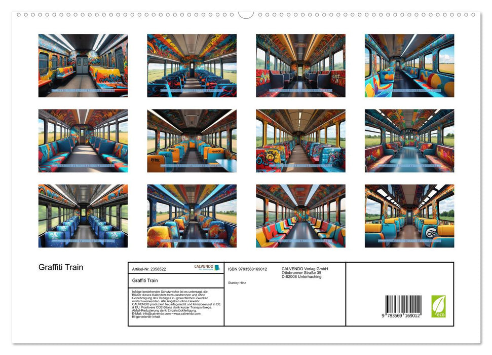 Graffiti Train (CALVENDO Premium Wandkalender 2027)