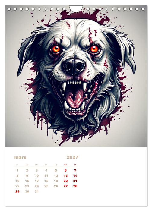 Marche des zombies (CALVENDO Calendrier mensuel 2027)
