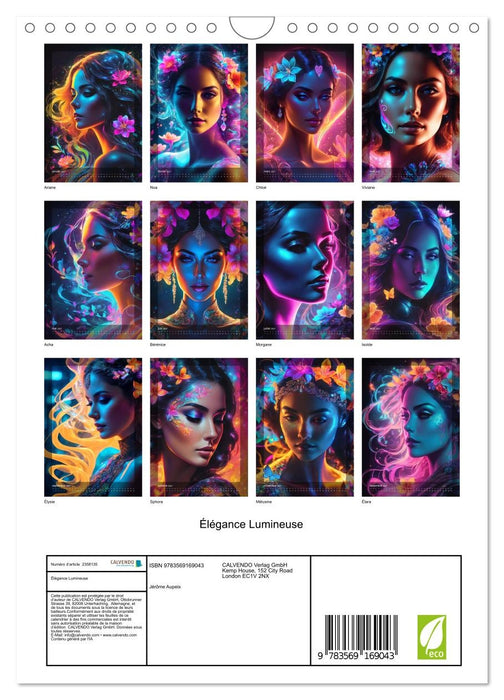 Élégance Lumineuse (CALVENDO Calendrier mensuel 2027)