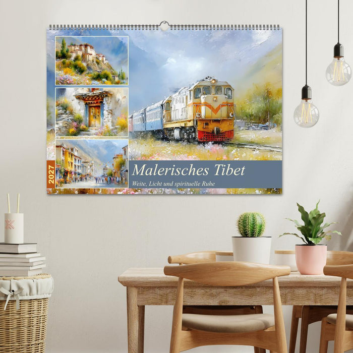 Malerisches Tibet. Weite, Licht und spirituelle Ruhe (CALVENDO Wandkalender 2027)