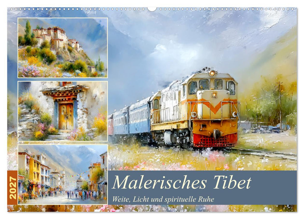 Malerisches Tibet. Weite, Licht und spirituelle Ruhe (CALVENDO Wandkalender 2027)