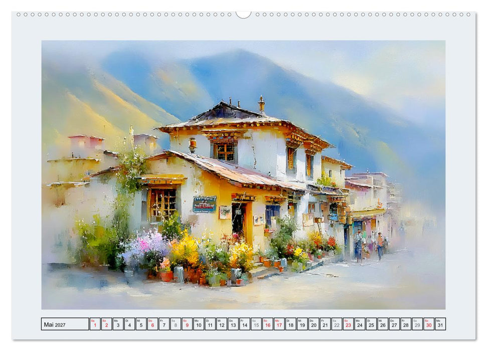 Malerisches Tibet. Weite, Licht und spirituelle Ruhe (CALVENDO Wandkalender 2027)