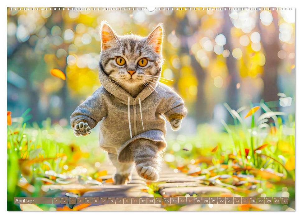 Katzen-Alltag - Ein witziges Jahr mit Kater Tommy (CALVENDO Wandkalender 2027)