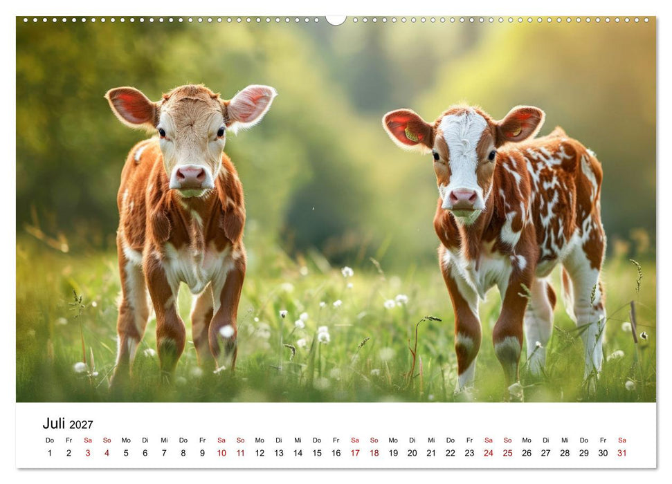 Weidenglück: Ein Jahr unter Kühen (CALVENDO Premium Wandkalender 2027)
