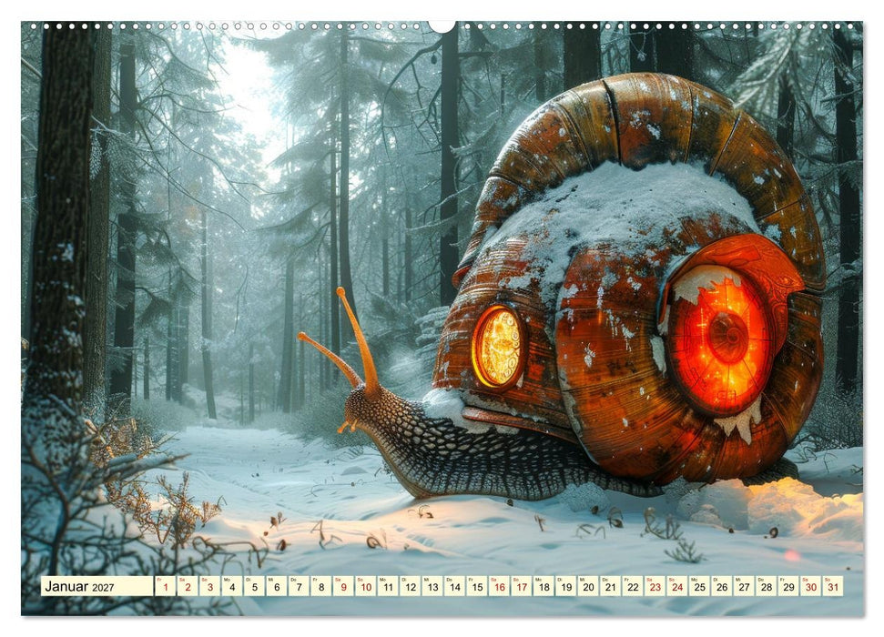 My home is my castle - flotte Schnecken unterwegs (CALVENDO Premium Wandkalender 2027)