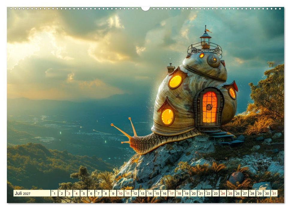 My home is my castle - flotte Schnecken unterwegs (CALVENDO Premium Wandkalender 2027)