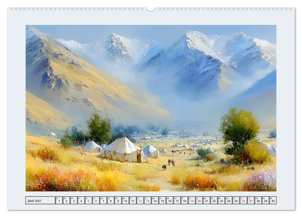 Malerisches Tibet. Weite, Licht und spirituelle Ruhe (CALVENDO Premium Wandkalender 2027)