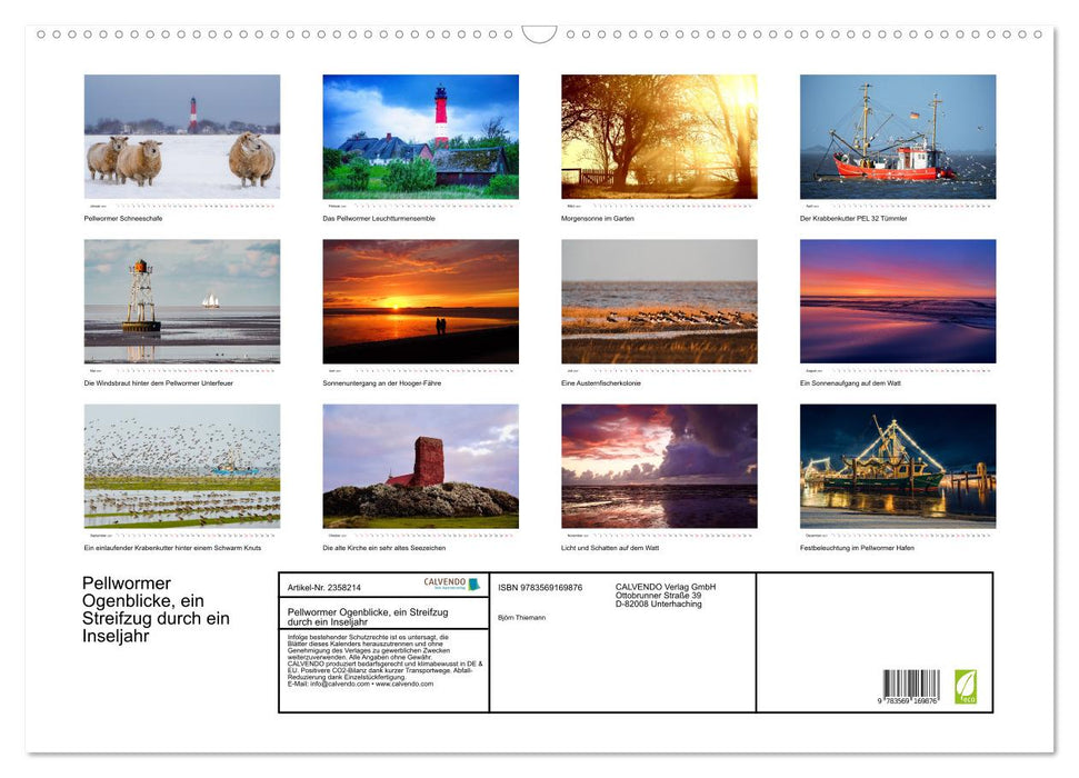 Pellwormer Ogenblicke, ein Streifzug durch ein Inseljahr (CALVENDO Wandkalender 2027)