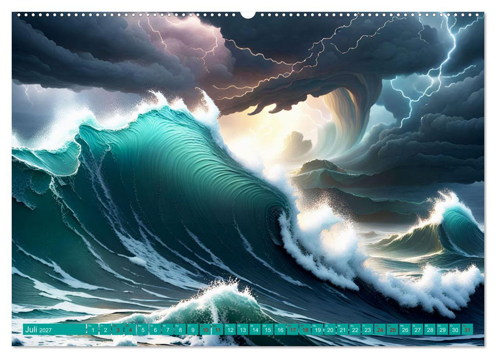 Stürmische Wellen (CALVENDO Premium Wandkalender 2027)