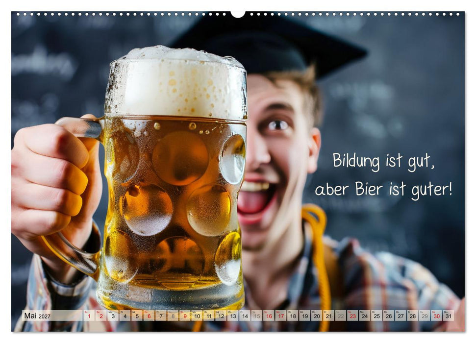 Ich brauch mehr Vitamin Bier (CALVENDO Wandkalender 2027)