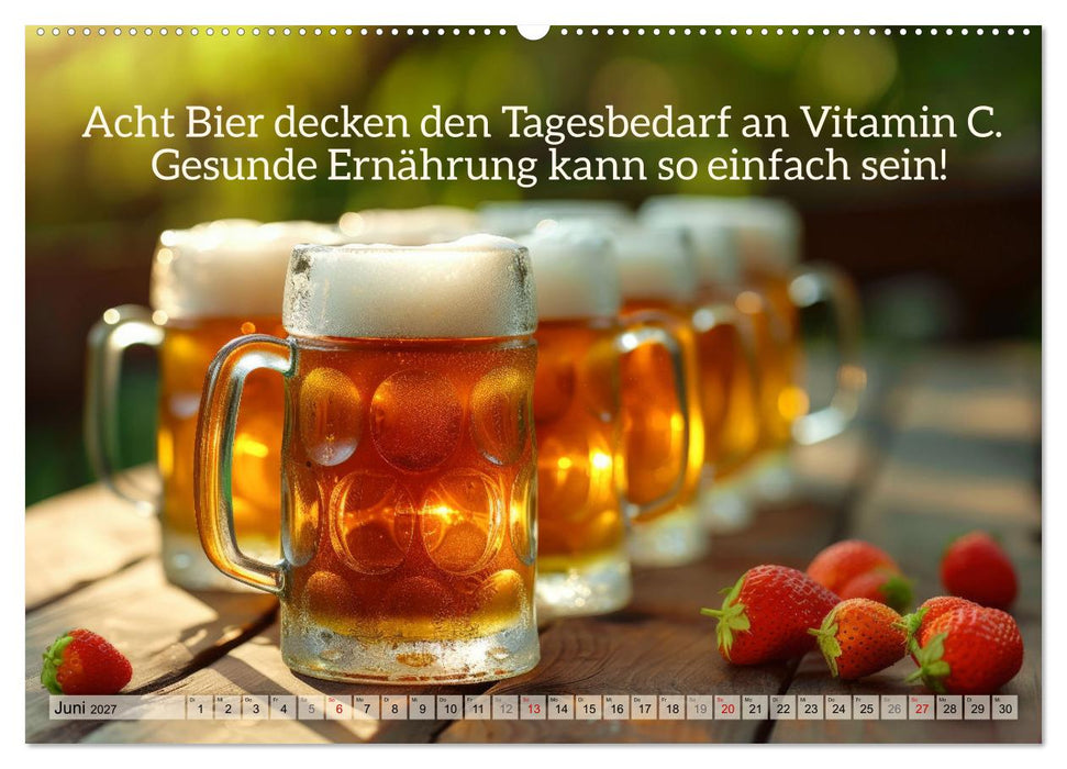 Ich brauch mehr Vitamin Bier (CALVENDO Wandkalender 2027)