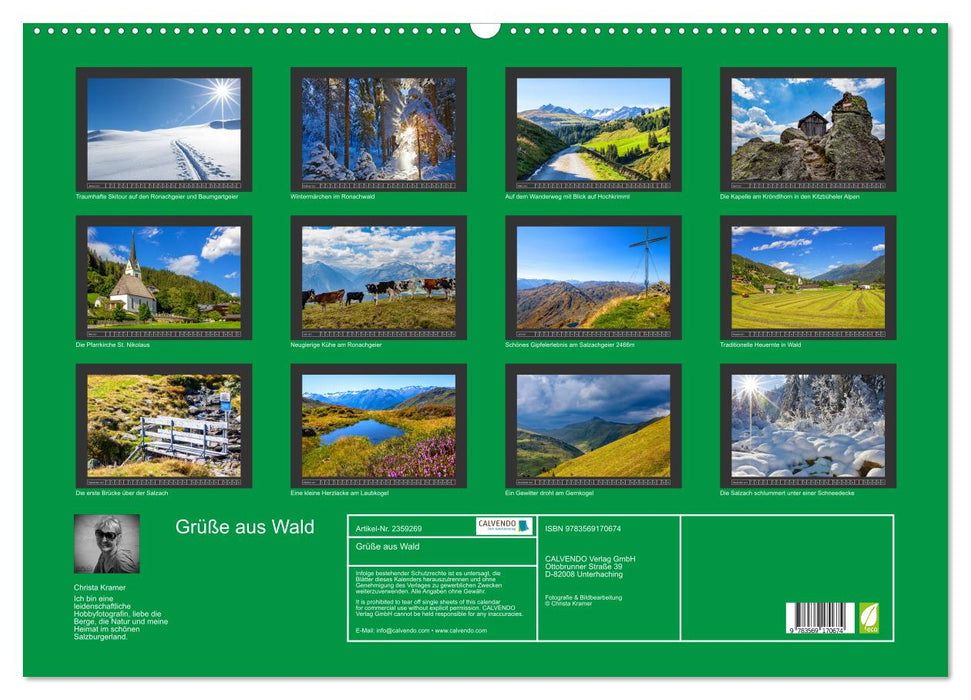 Grüße aus Wald (CALVENDO Wandkalender 2027)