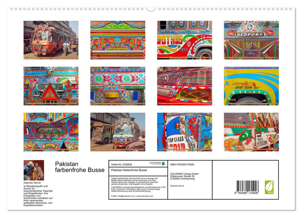 Pakistan farbenfrohe Busse (CALVENDO Premium Wandkalender 2027)