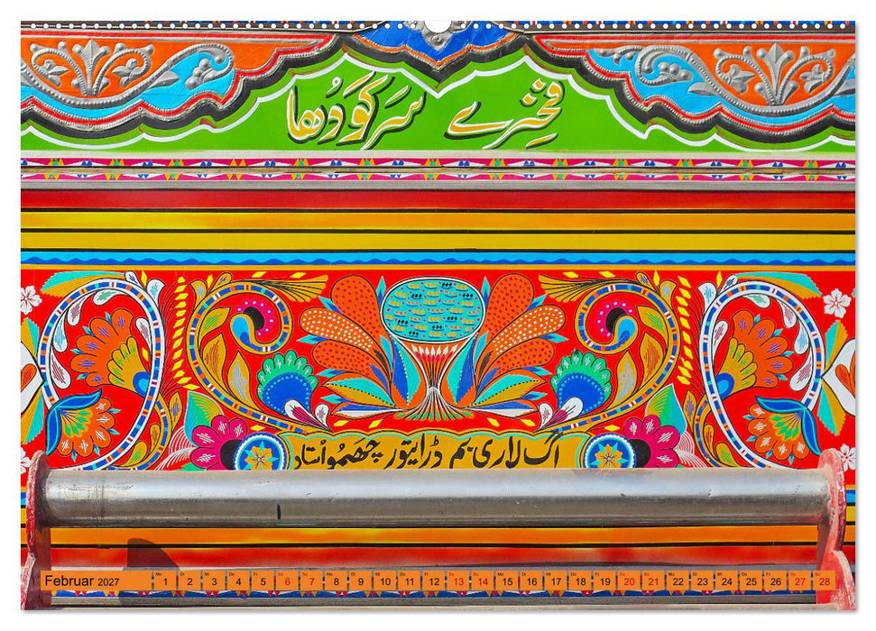 Pakistan farbenfrohe Busse (CALVENDO Premium Wandkalender 2027)