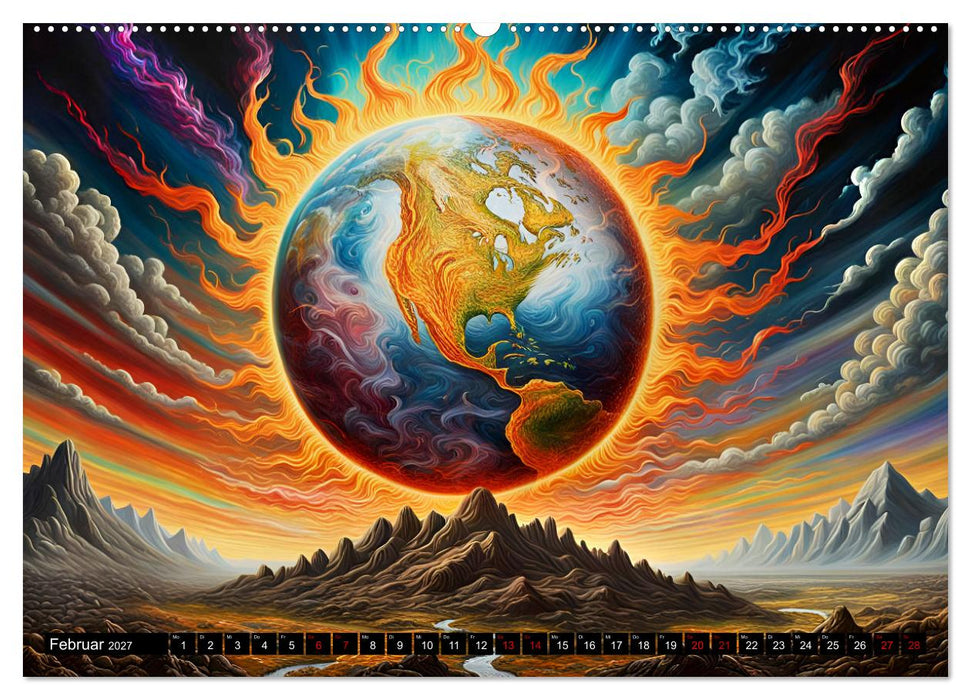 Zukunftsvisionen Wenn die Sonne zum Feind wird (CALVENDO Premium Wandkalender 2027)