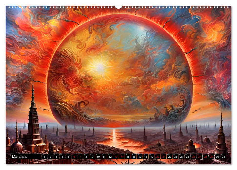 Zukunftsvisionen Wenn die Sonne zum Feind wird (CALVENDO Premium Wandkalender 2027)