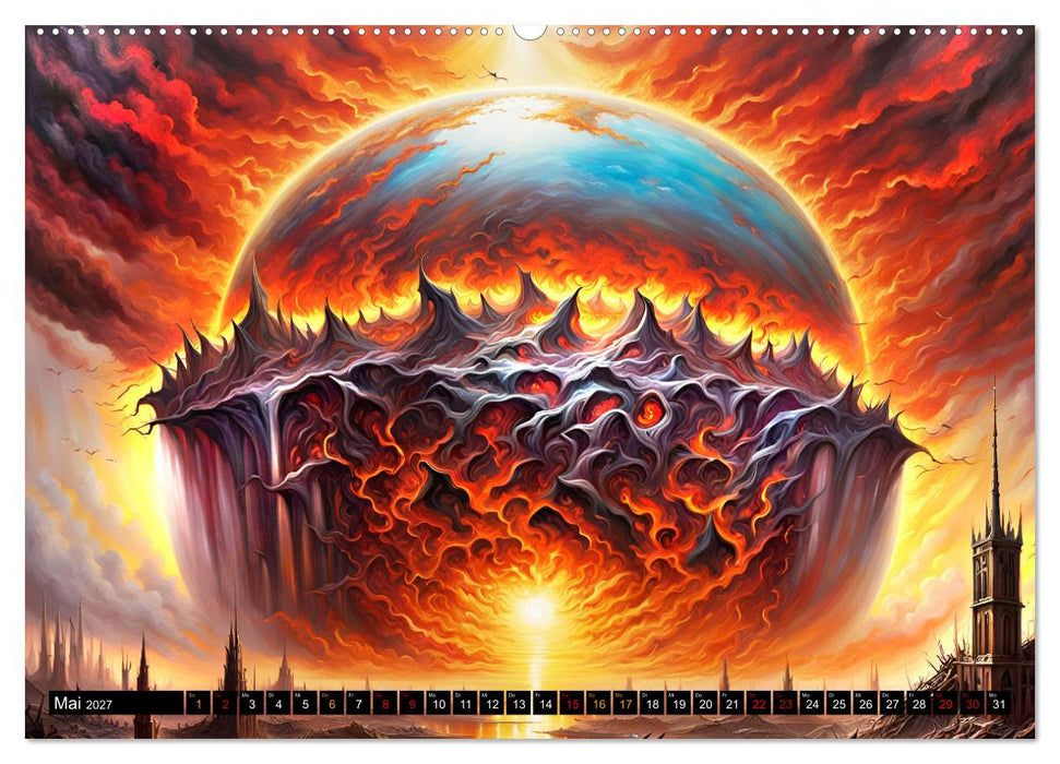Zukunftsvisionen Wenn die Sonne zum Feind wird (CALVENDO Premium Wandkalender 2027)