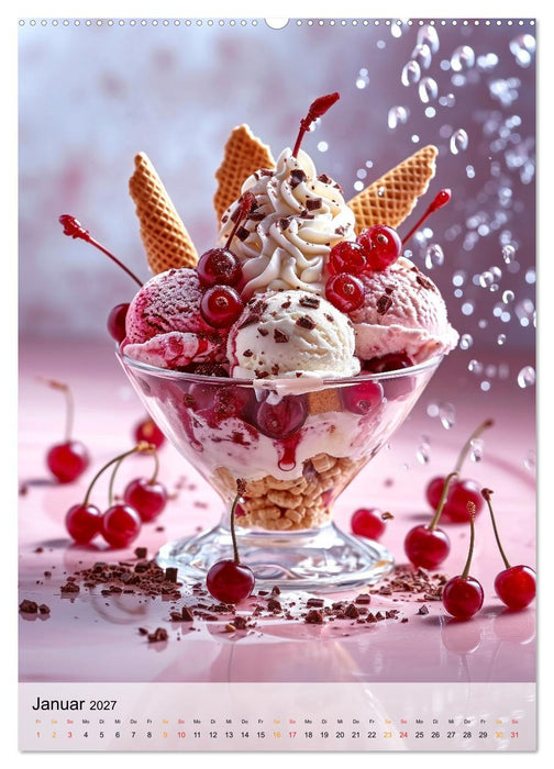 Eis - Raffinessen für Gourmets (CALVENDO Wandkalender 2027)
