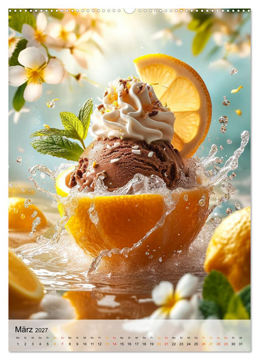 Eis - Raffinessen für Gourmets (CALVENDO Wandkalender 2027)