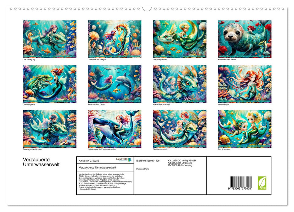 Verzauberte Unterwasserwelt (CALVENDO Premium Wandkalender 2027)
