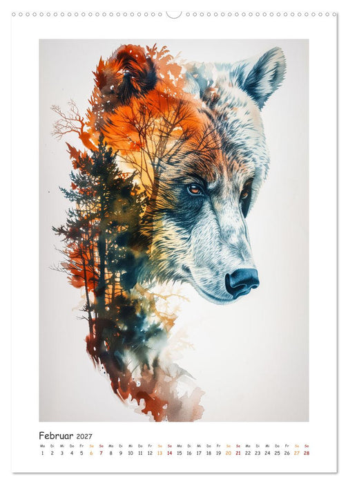 Magische Tierkunst (CALVENDO Wandkalender 2027)
