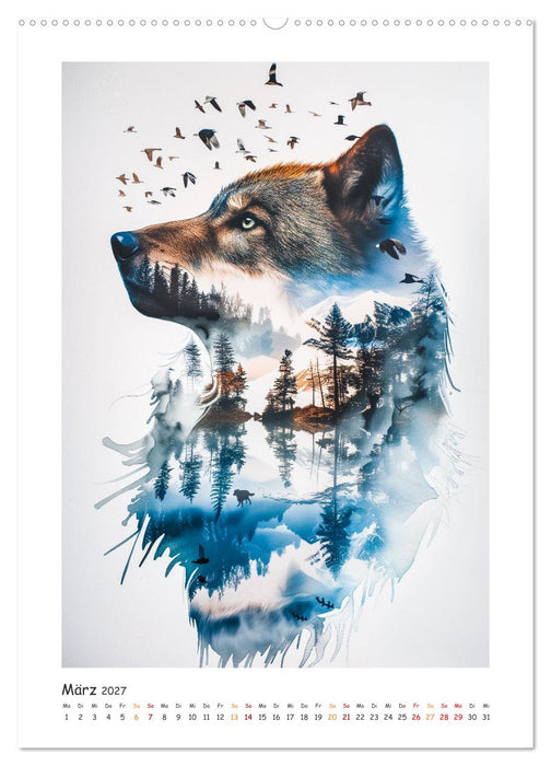 Magische Tierkunst (CALVENDO Wandkalender 2027)