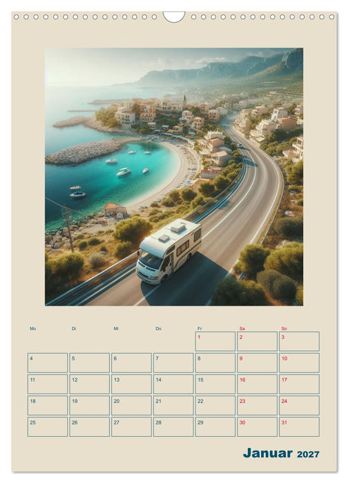 Traumreisen im Wohnmobil (CALVENDO Wandkalender 2027)