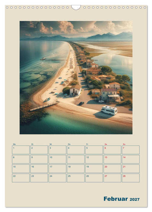 Traumreisen im Wohnmobil (CALVENDO Wandkalender 2027)