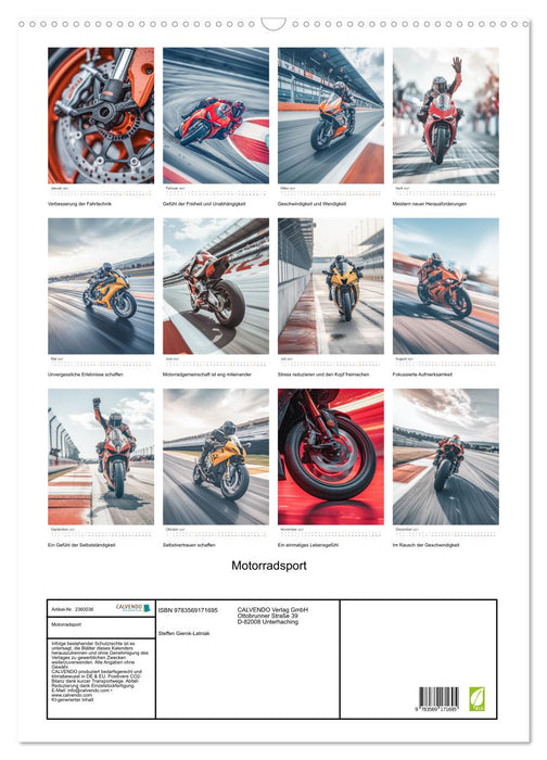 Motorradsport (CALVENDO Wandkalender 2027)